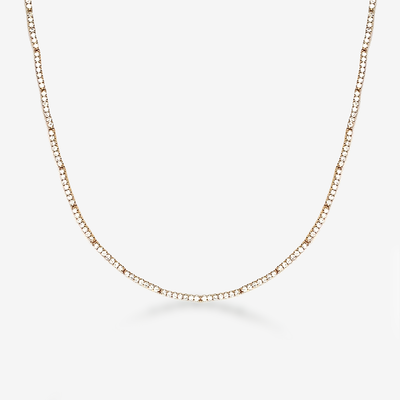 flex bar diamond tennis necklace