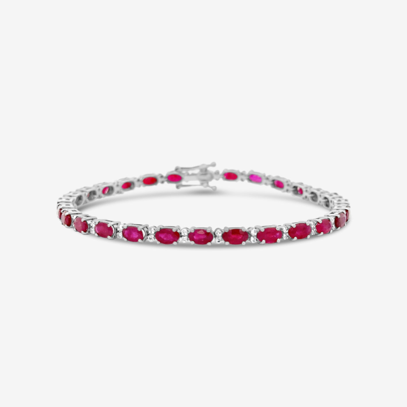 ruby and diamond tennis bracelet