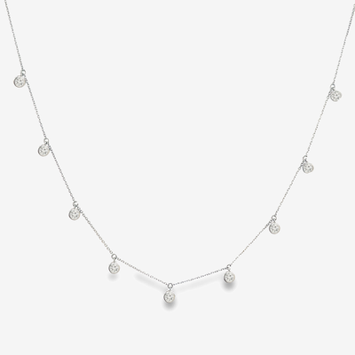 diamond drops by the yard necklace