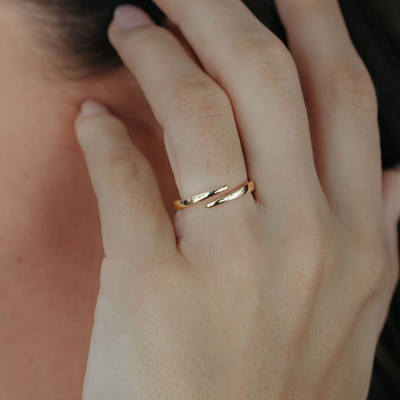 gold bypass ring