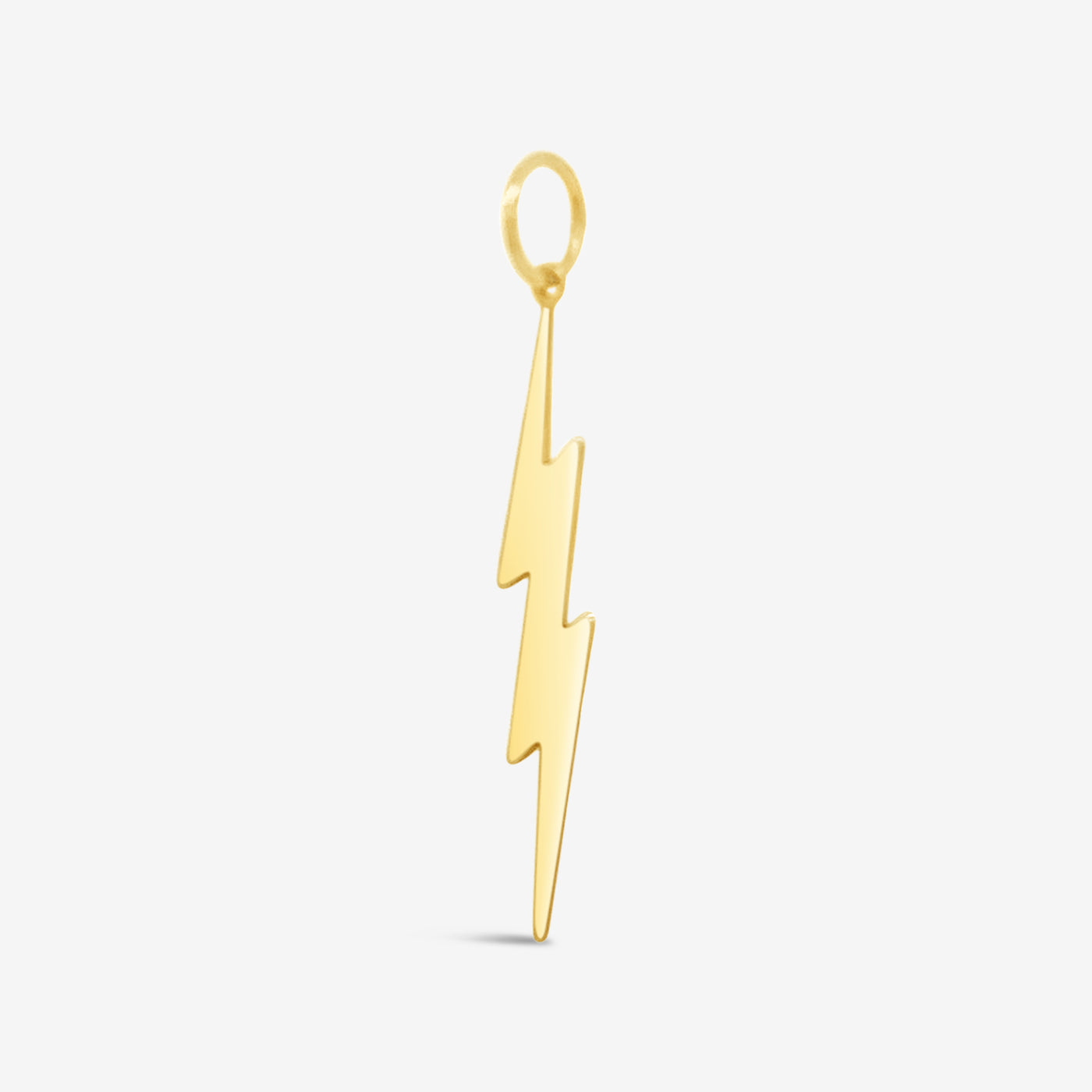 gold lightning bolt pendant