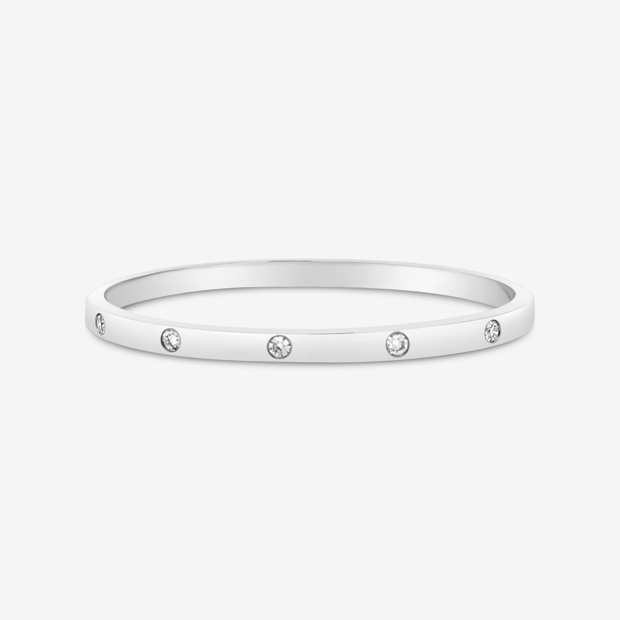 burnished diamond bangle bracelet