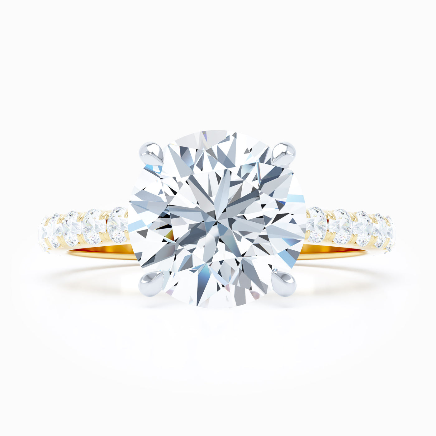 round diamond engagement ring