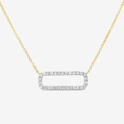 diamond link necklace