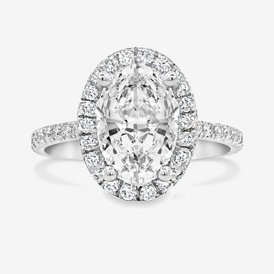 Preset 1.60CT Lab Grown Oval Diamond Engagement Ring