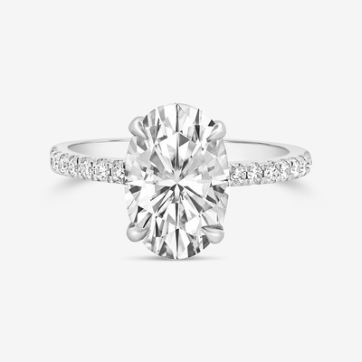 3 carat oval cut diamond engagement ring