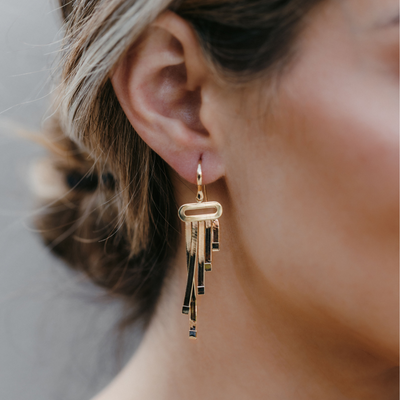Gold Waterfall Earrings