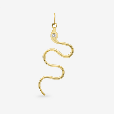 0.05CT Diamond Snake Charm