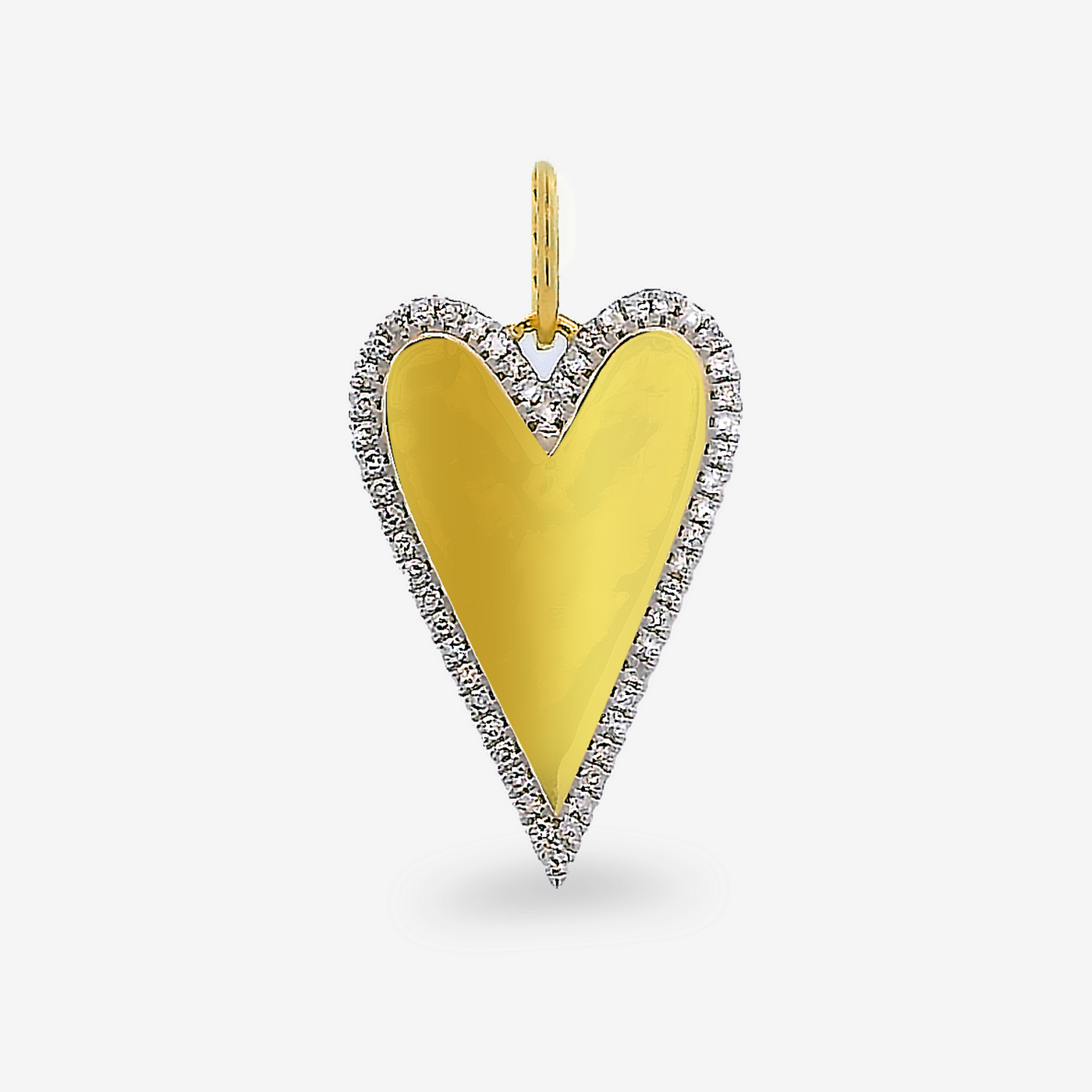 0.20CT Diamond Outlined Heart Charm