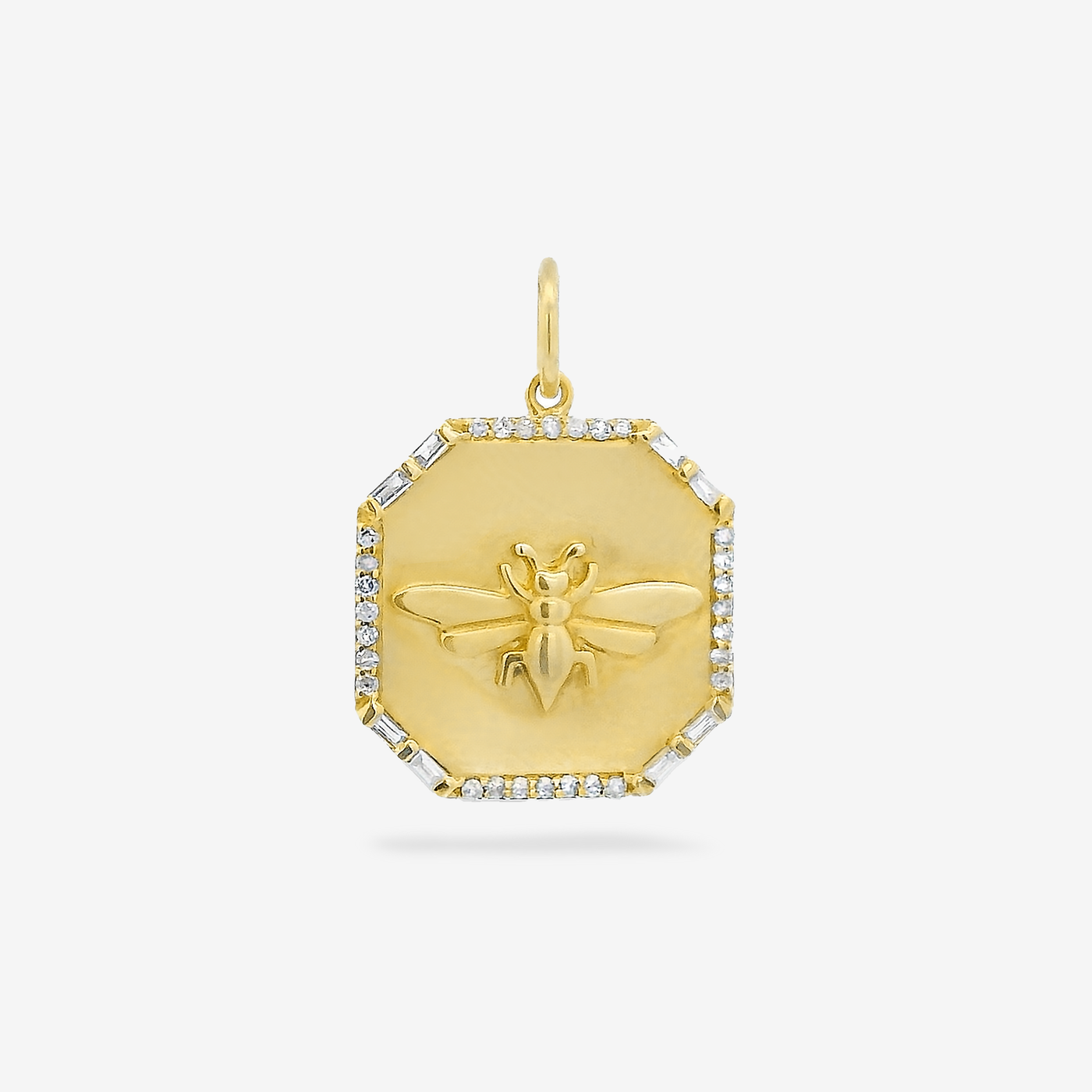 0.30CT Square Diamond Bee Charm