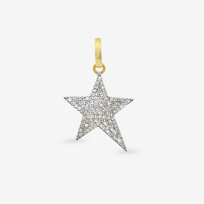 0.40CT Pave' Diamond Star Charm