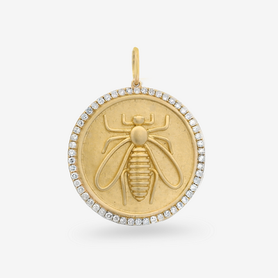 0.50CT Round Diamond Bee Charm