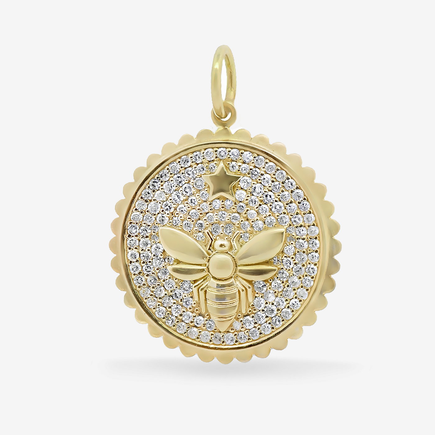 0.55CT Round Pave' Bee Charm