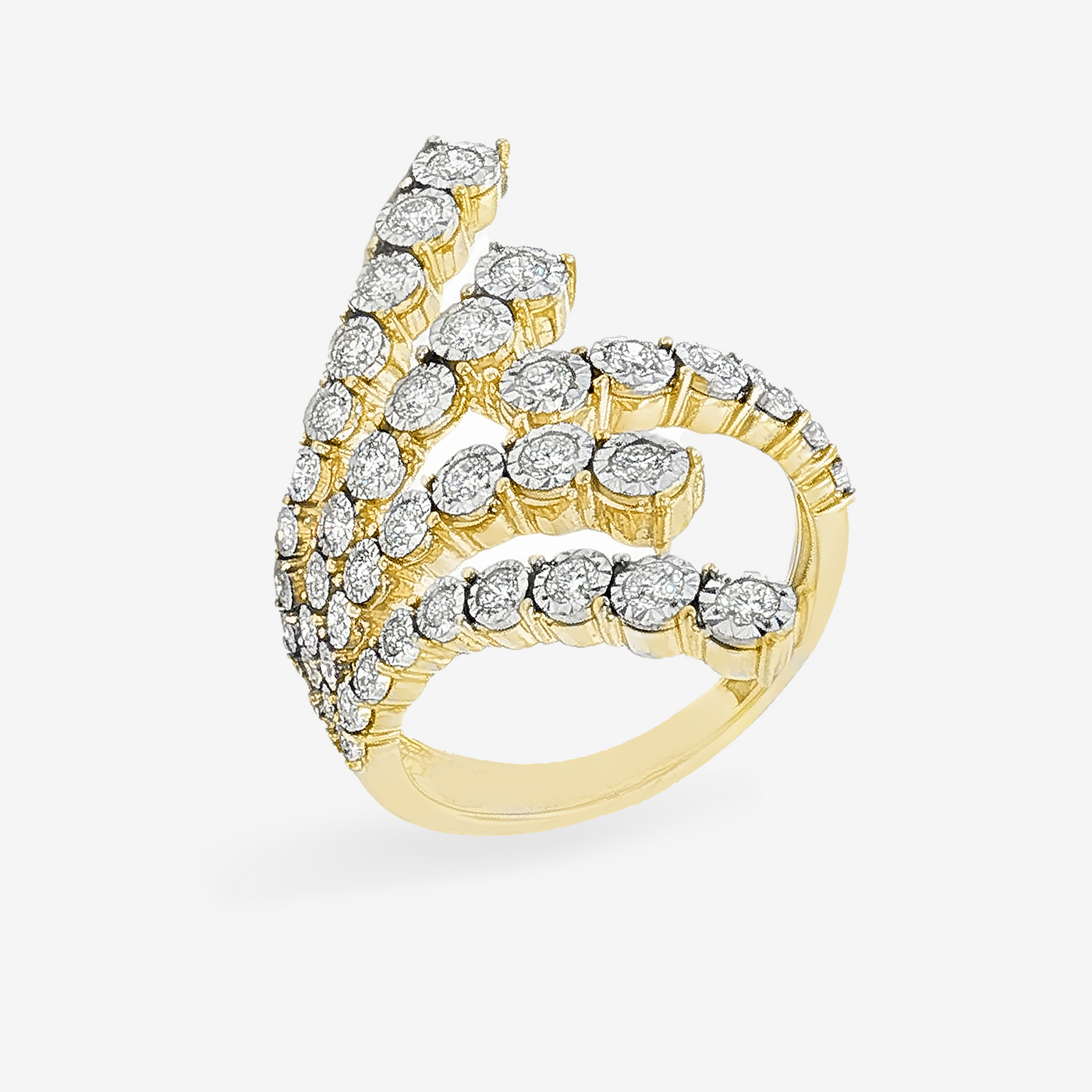 0.78CT Knuckle to Knuckle Diamond Ring