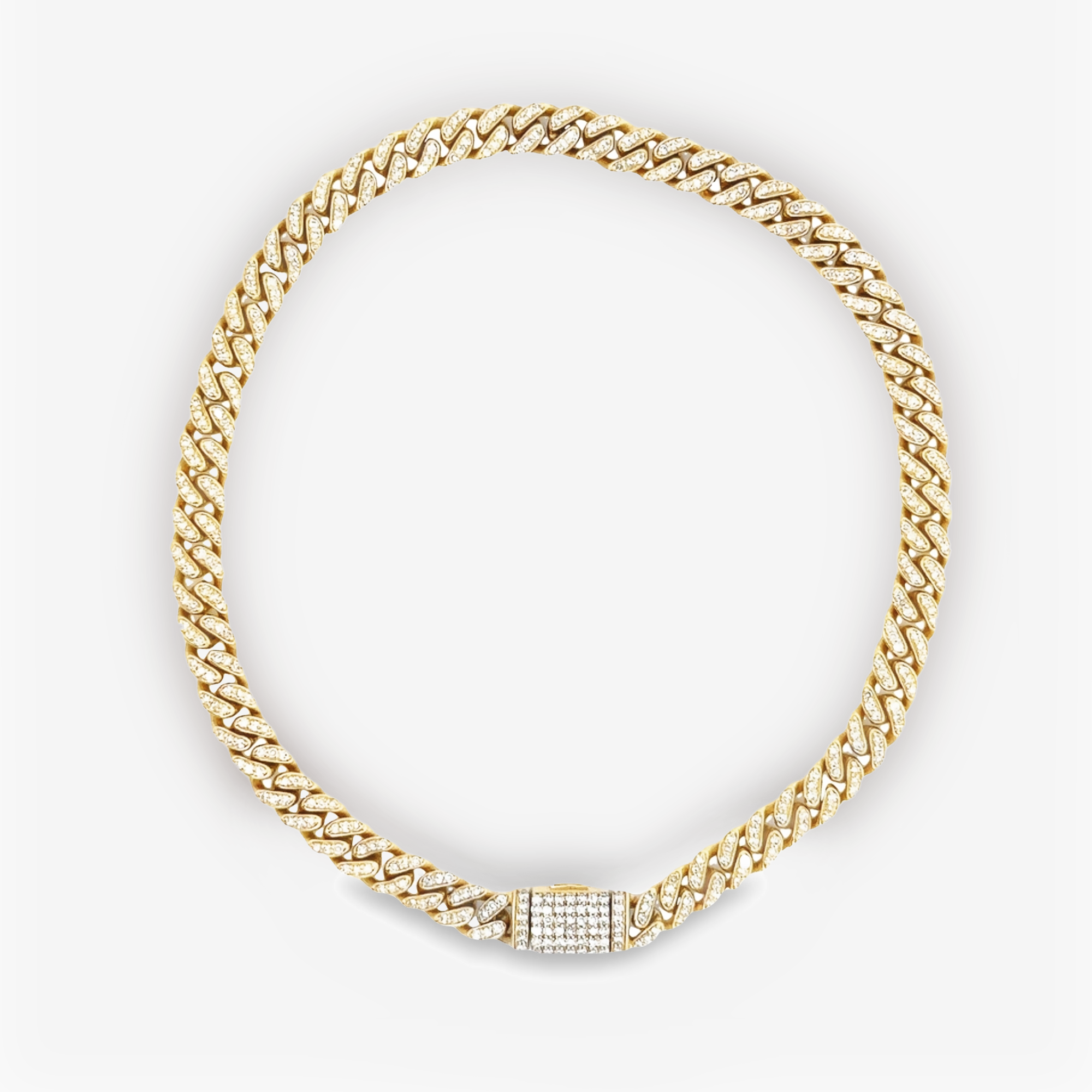 diamond pave havana link bracelet