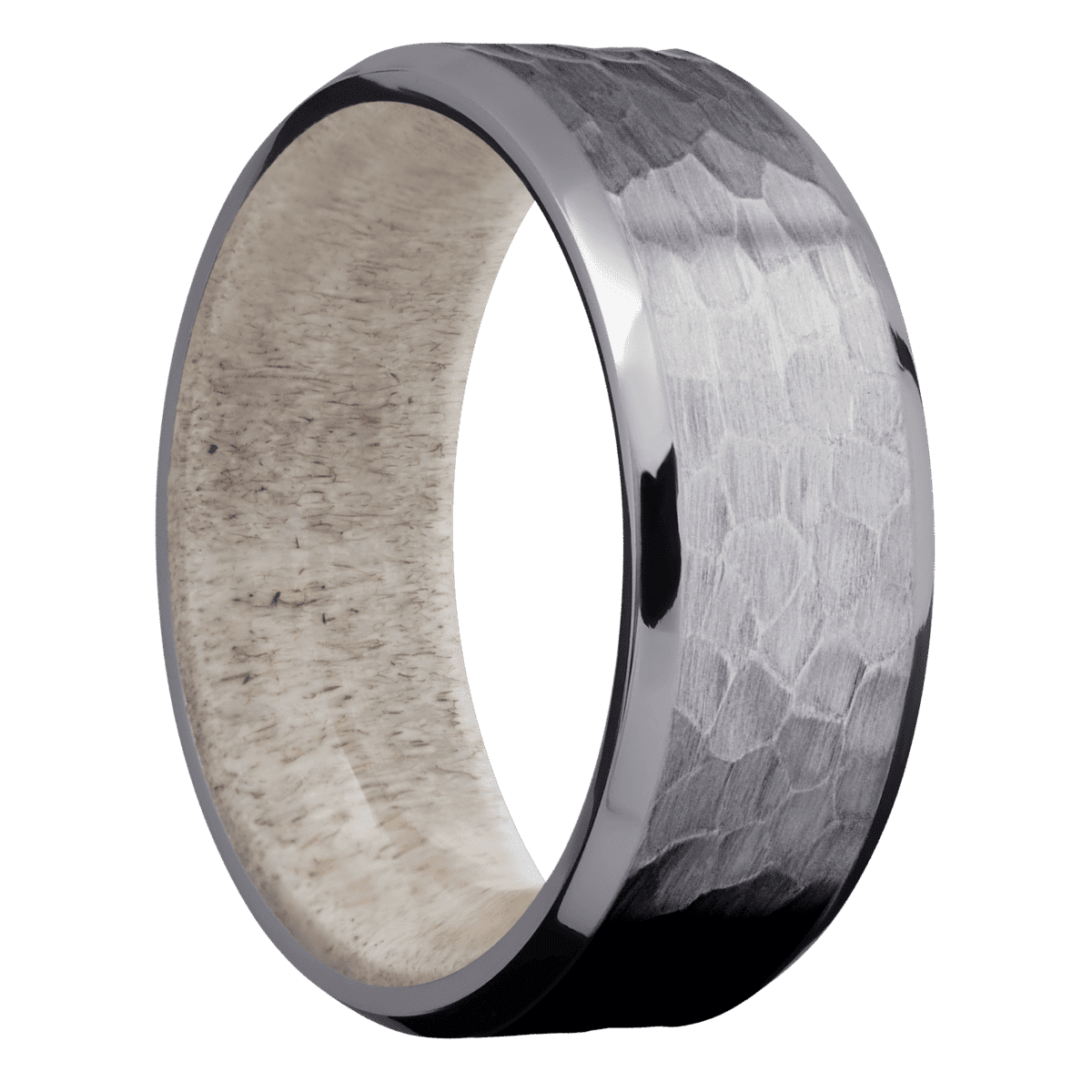 Lashbrook - Tantalum + Hammer , Polish Finish + Antler