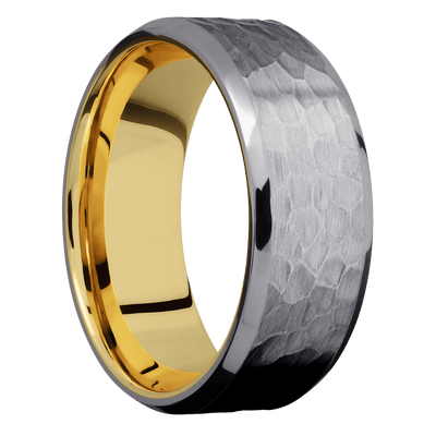 Lashbrook - Tantalum + Hammer , Polish Finish + 10K Yellow Gold