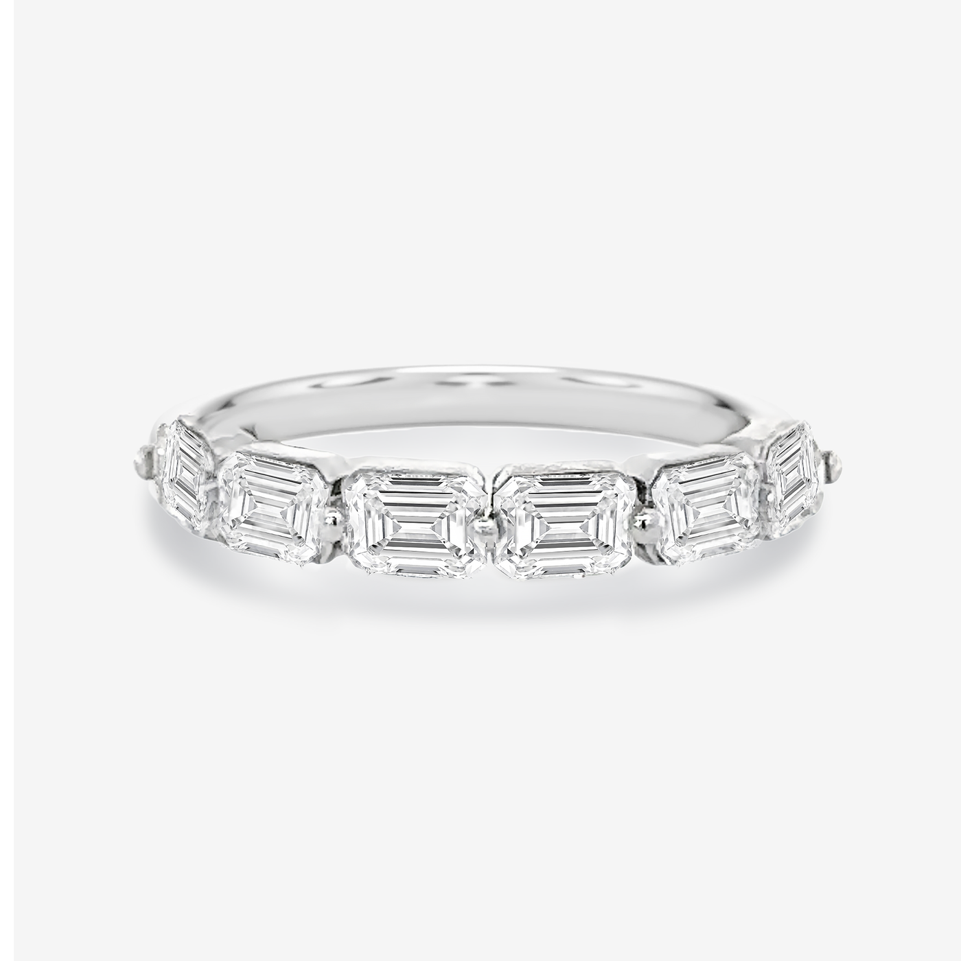 Emerald Cut Pinpoint East West 1.55CT Diamond Ring