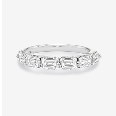 Emerald Cut Pinpoint East West 1.55CT Diamond Ring