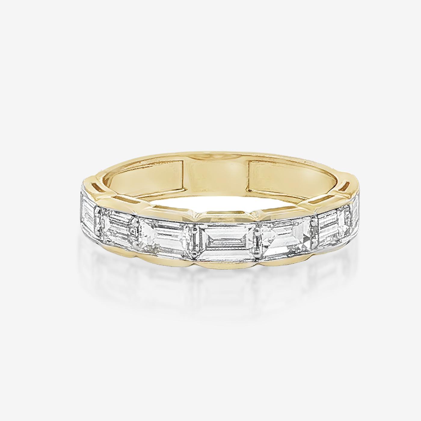 1/2 Way 1.20CT Emerald Cut Diamond Ring