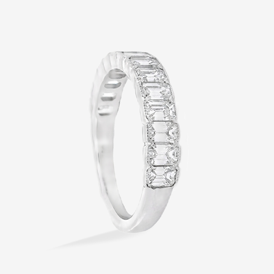 1/2 Way 1.30CT Emerald Cut Diamond Ring