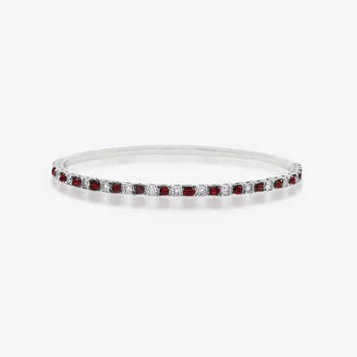 1/2 Way Ruby & Diamond Flex Bangle Bracelet