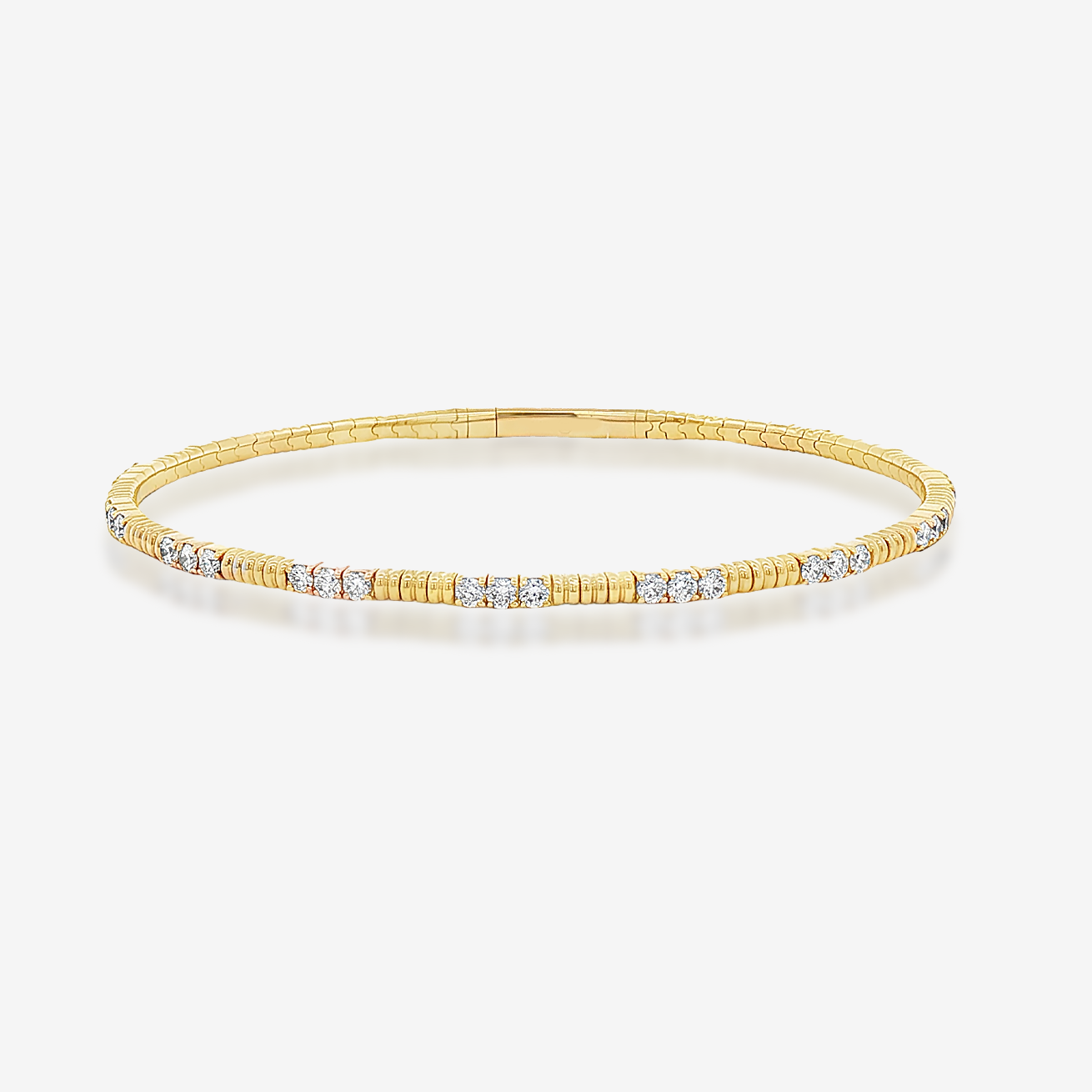 1.20CT Eternity Flex Bangle Bracelet