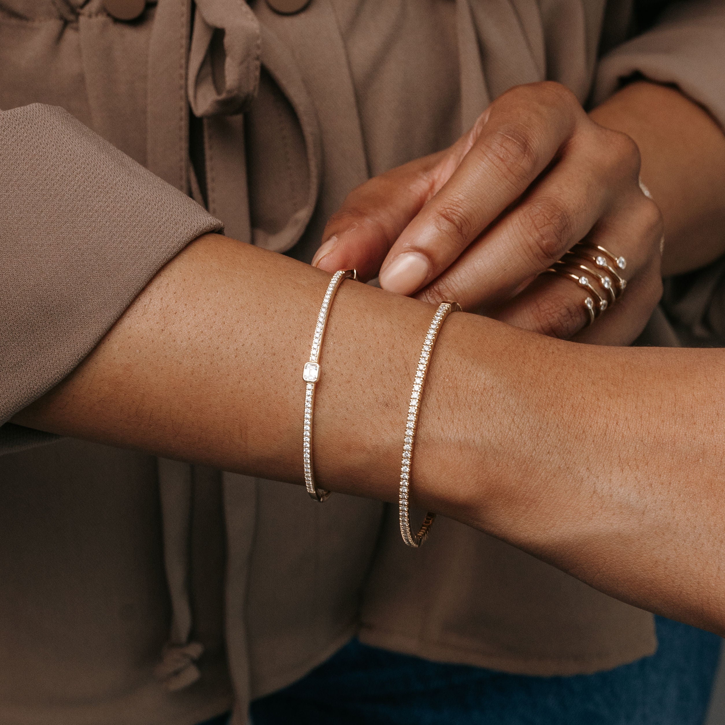 diamond eternity bangle bracelet