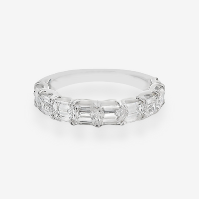1.85CT Emerald Cut East West Diamond Ring