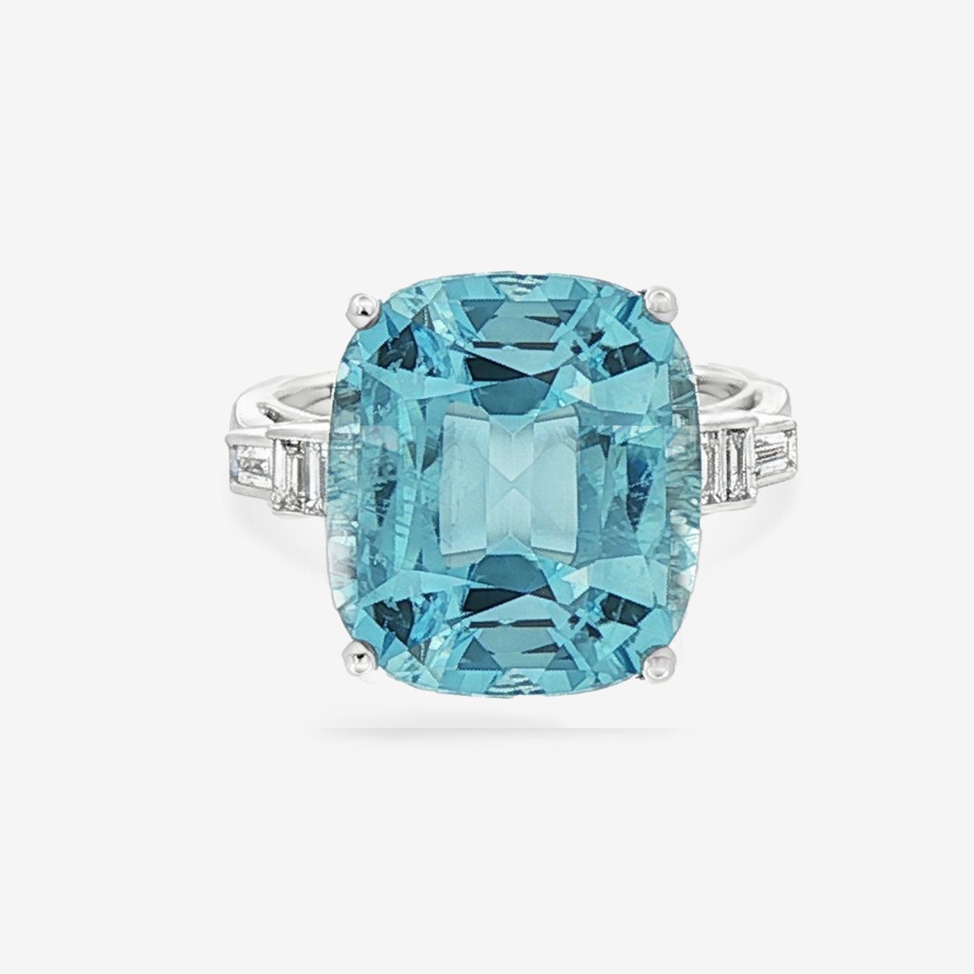10.60CT Aquamarine & Diamond Ring