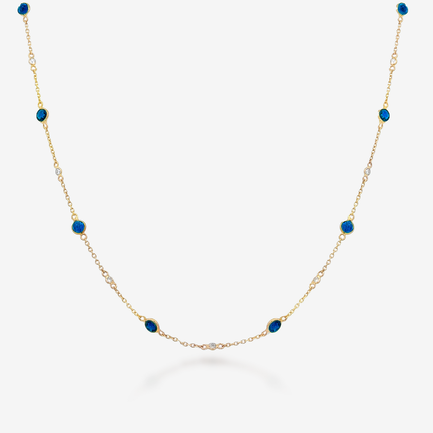 10 Blue Kyanite By The Yard 2.60CT Necklace