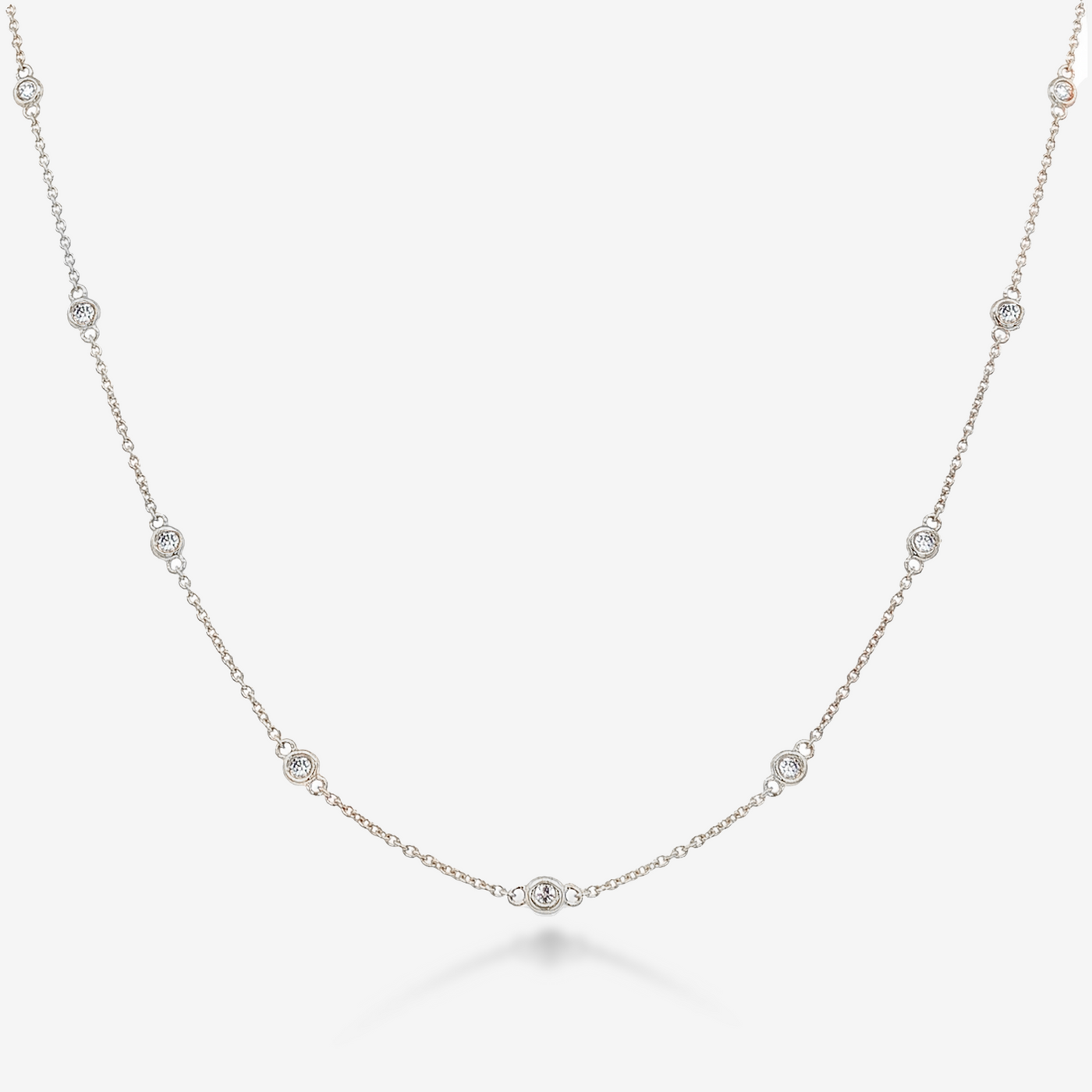10 Diamonds By The Yard 0.30CT Necklace