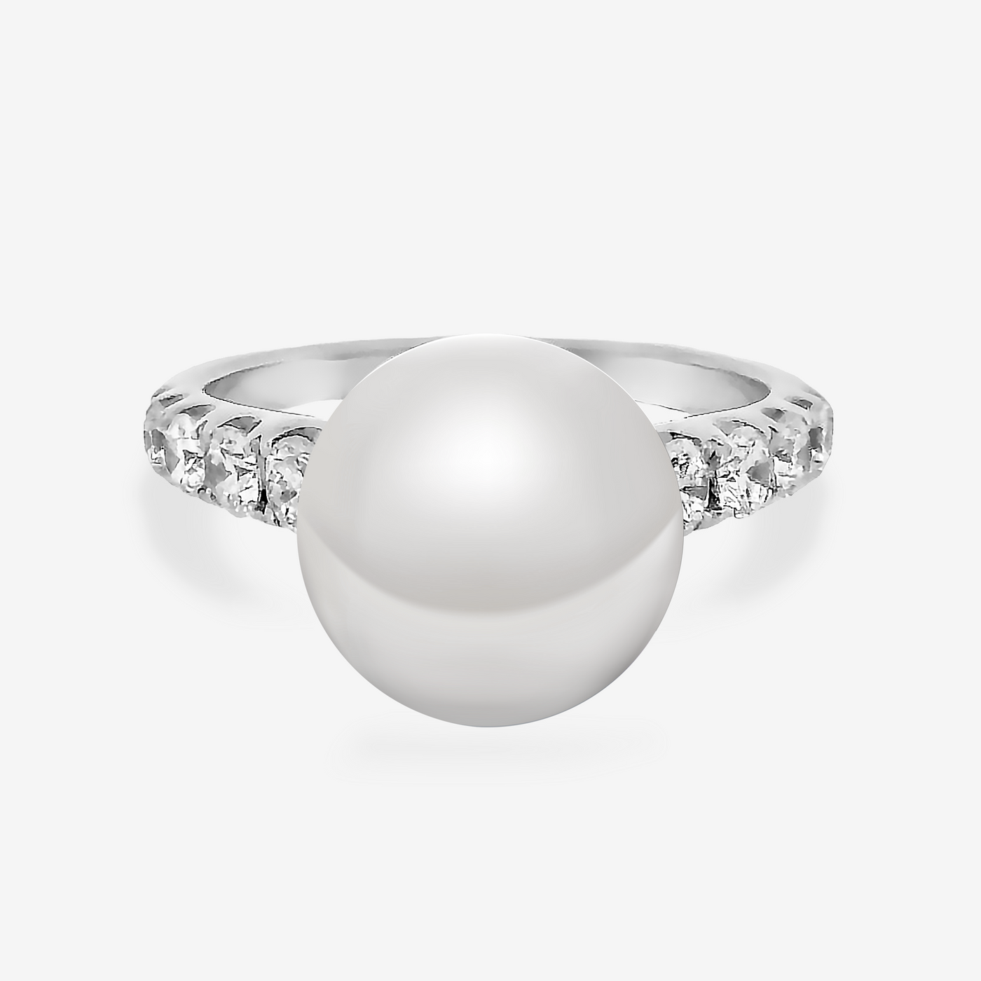 10MM South Sea Pearl & 0.70CT Diamond Ring
