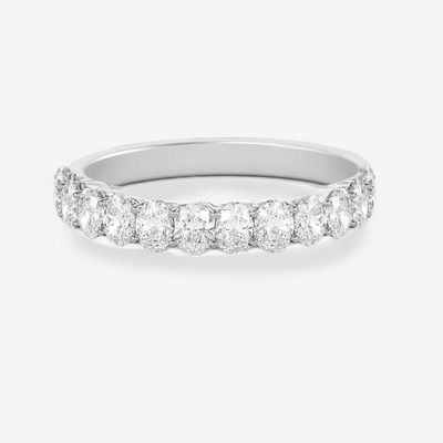 1/2 Way 1.00CT Oval Shared Prong Ring
