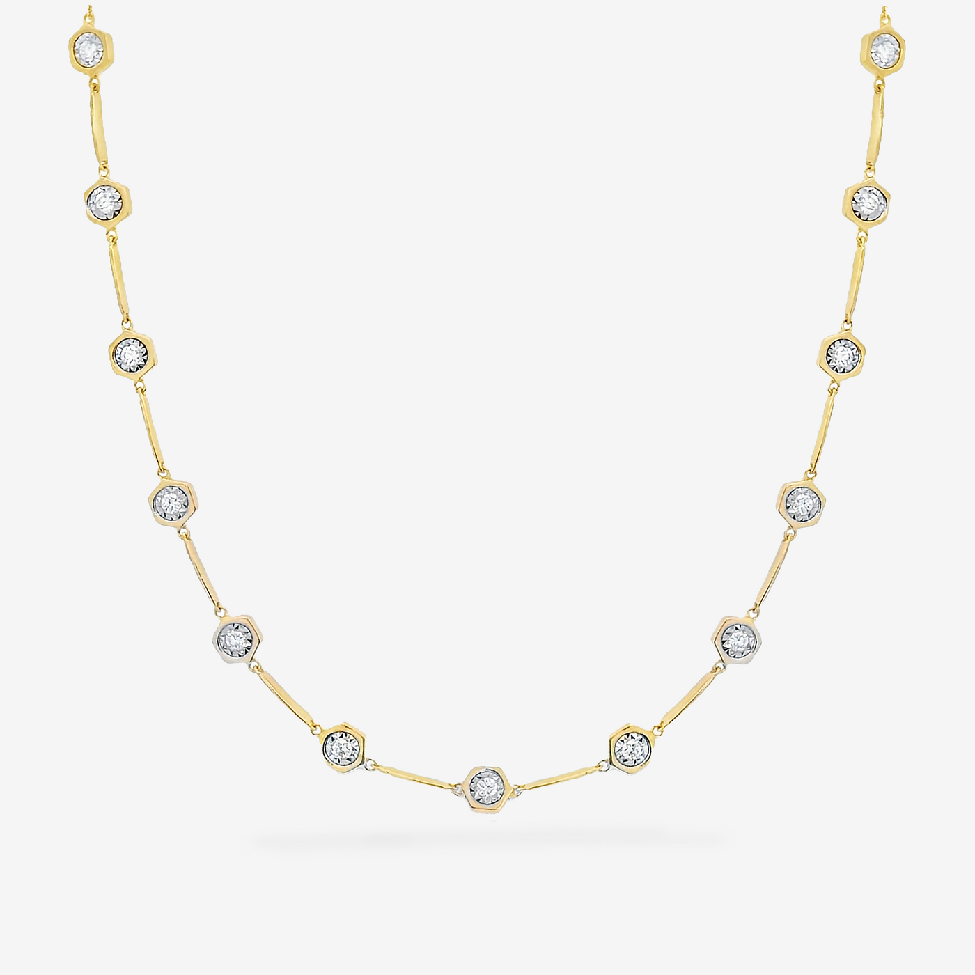 13 Illusion Set Diamond By The Yard Necklace