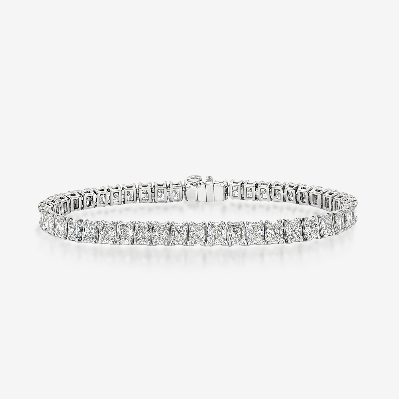14.50CT Radiant Cut Diamond Tennis Bracelet