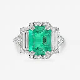 2.52CT Emerald & Diamond Ring