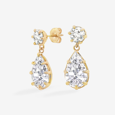 Lab Grown 2.57CT Diamond Drop Earrings