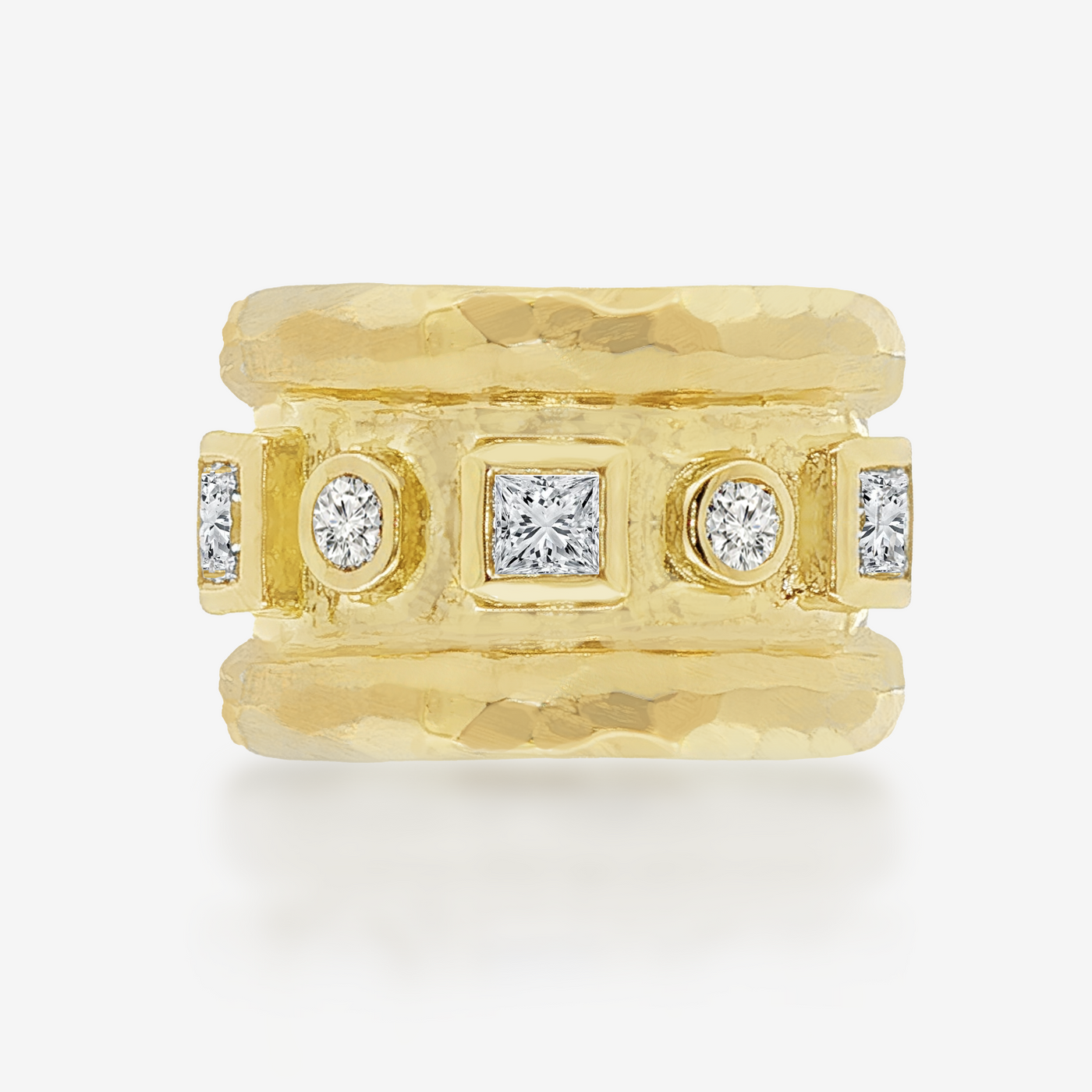 Lab Grown 0.59ct Wide Band Ring