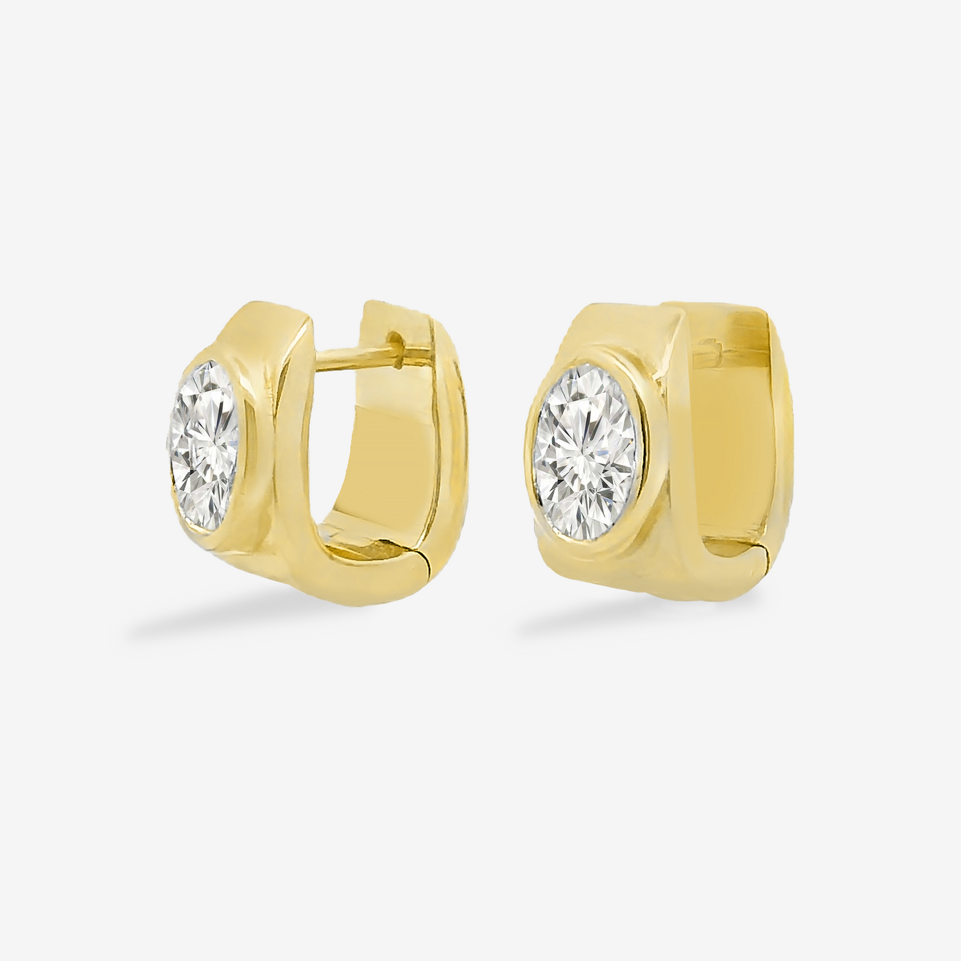 Lab Grown 1.45CT Diamond Huggie Earrings