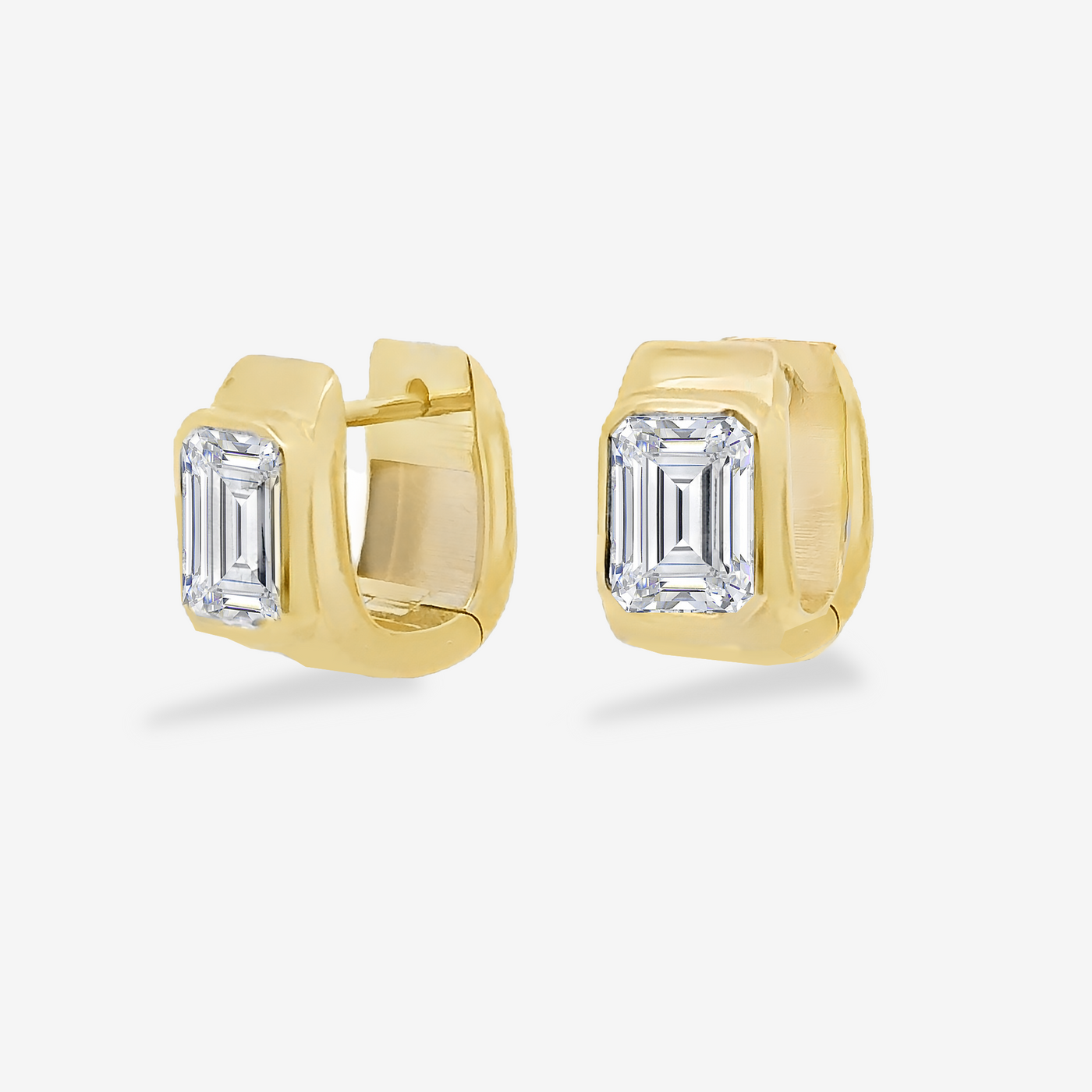 Lab Grown 2.30CT Diamond Huggie Earring