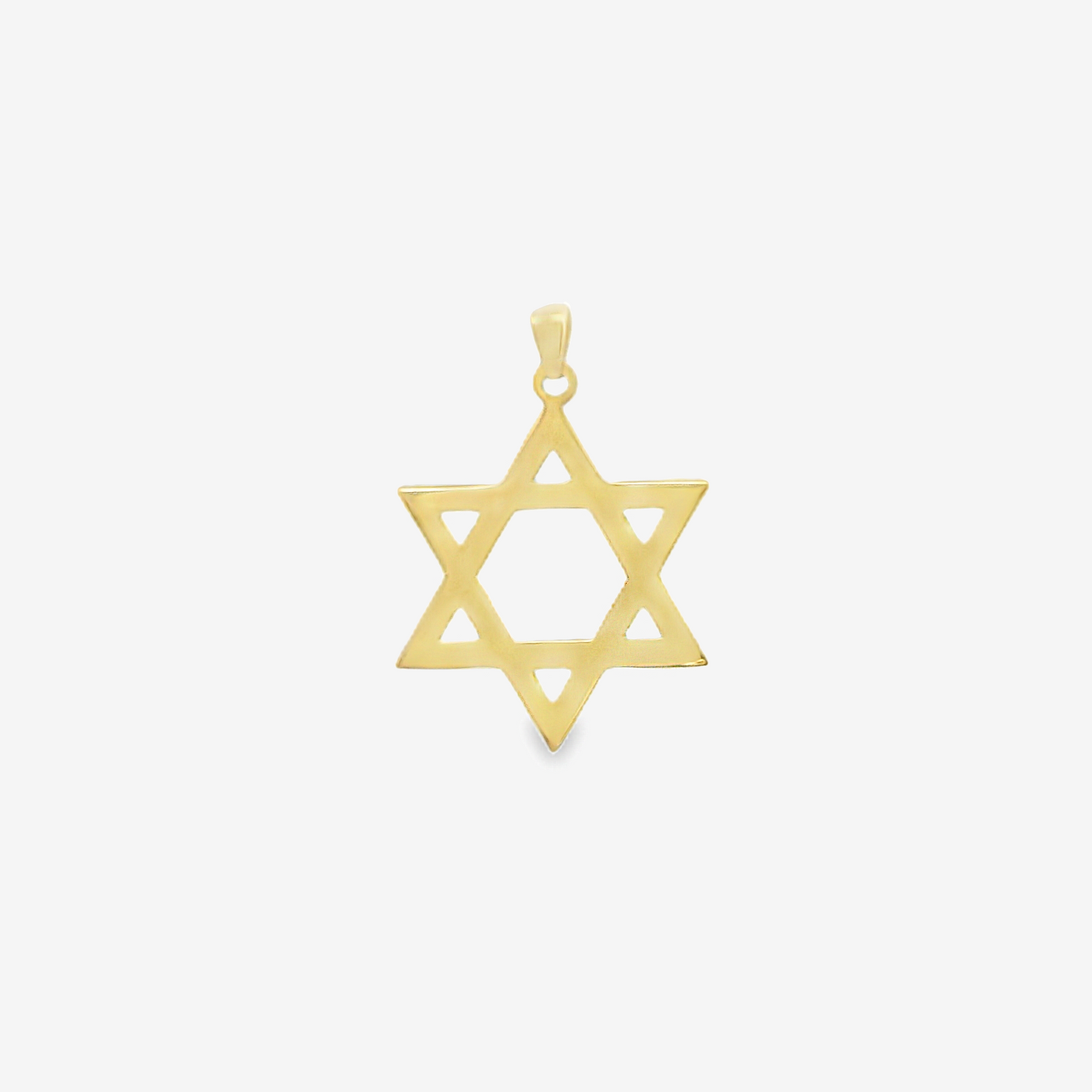 1" Gold Star of David Pendant