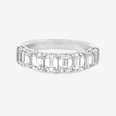 1/2 Way 2.60CT Emerald Cut Diamond Ring