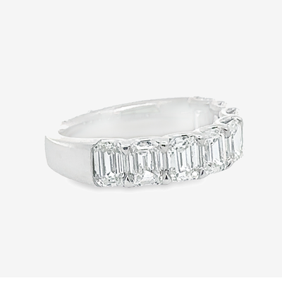 1/2 Way 3.20ct Emerald Cut Diamond Ring
