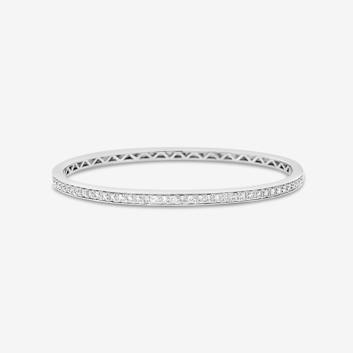 channel set diamond bangle bracelet