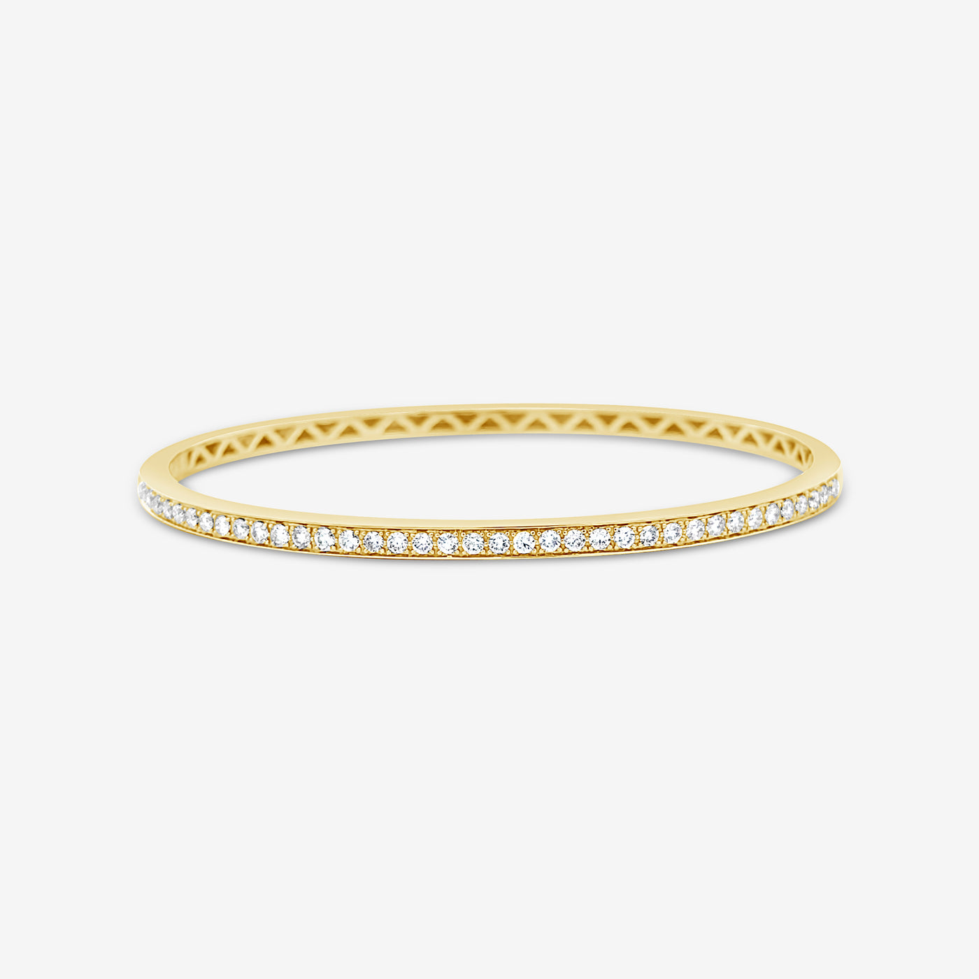 channel set diamond bangle bracelet