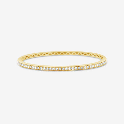 channel set diamond bangle bracelet