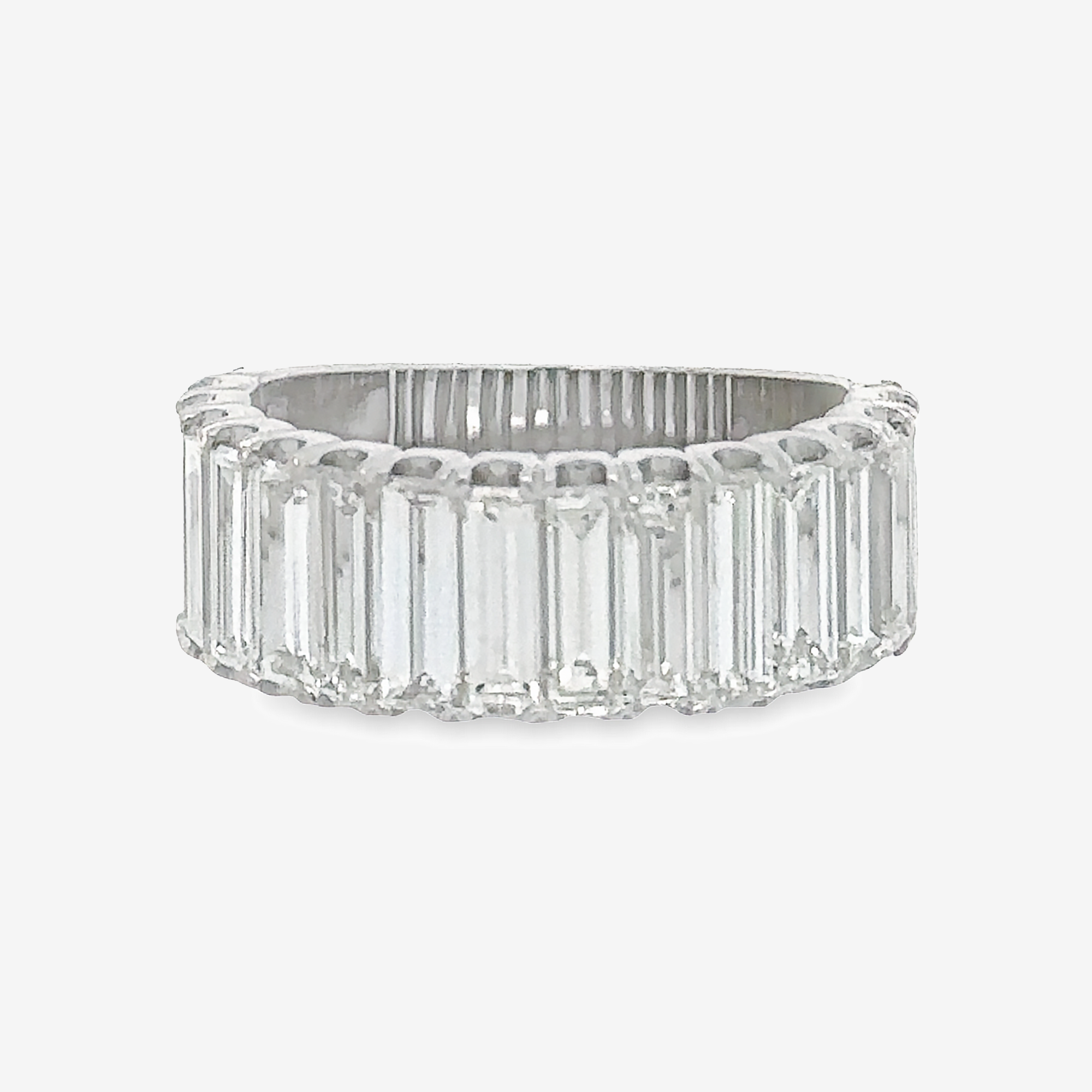 baguette cut diamond band