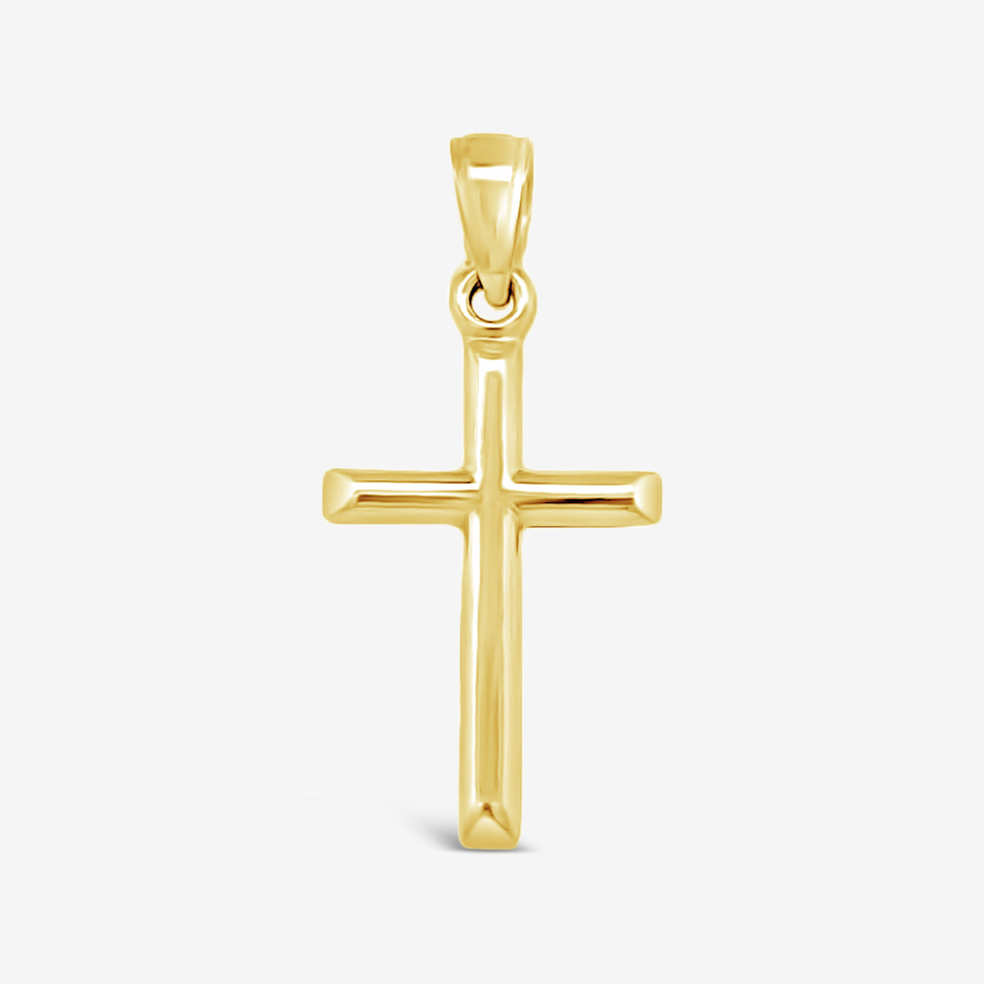 1" Classic Gold Cross Pendant