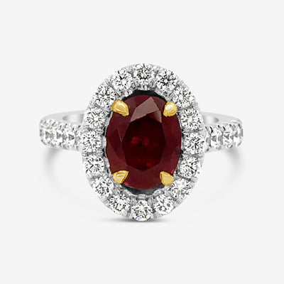 2.27ct Ruby & Diamond Ring